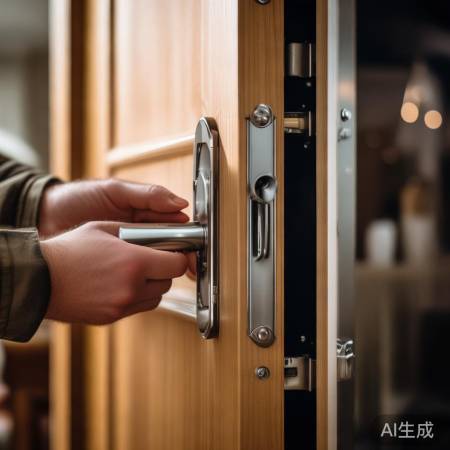 安装门锁，检查灵活