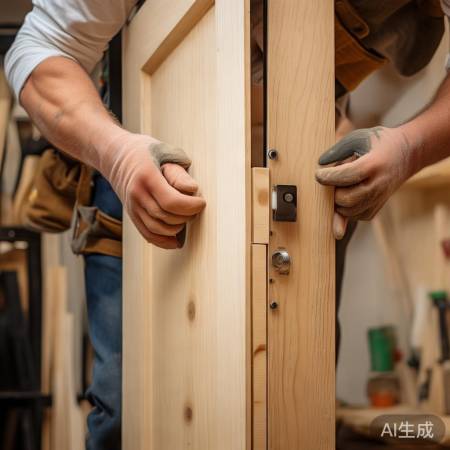 安装门，留间隙隔音