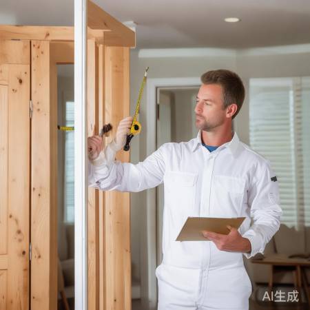 测量门洞尺寸，确保安装准确