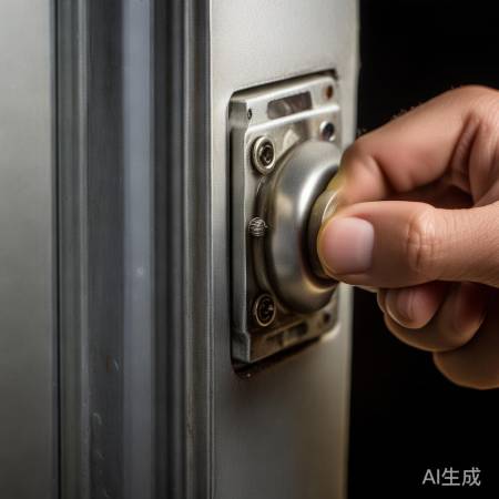 门锁不灵活，检查螺丝拧紧