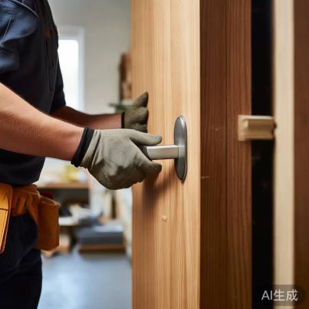 安装门把手步骤七