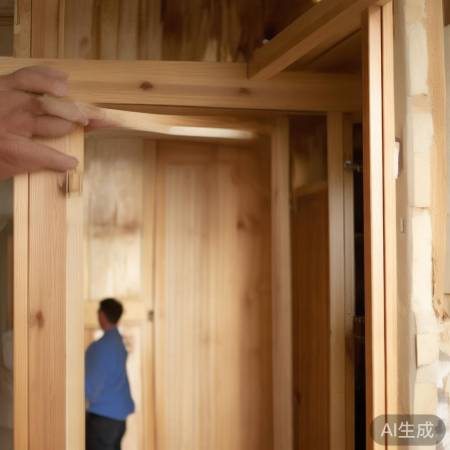 安装门扇步骤完成