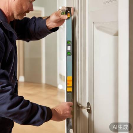 门框水平，缝密封，锁顺畅