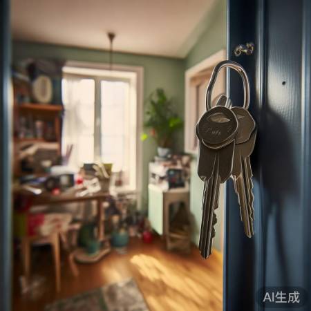 钥匙勿放显眼处