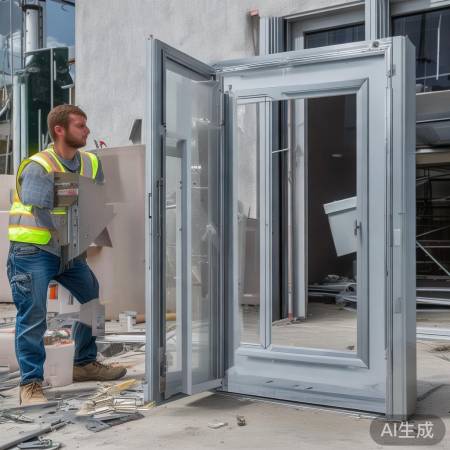 学习安装铝合金防盗门