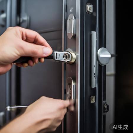 安装门锁，确保牢固顺畅