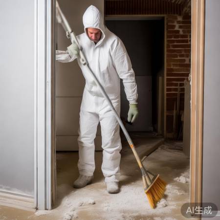 清理门洞，确保安装质量