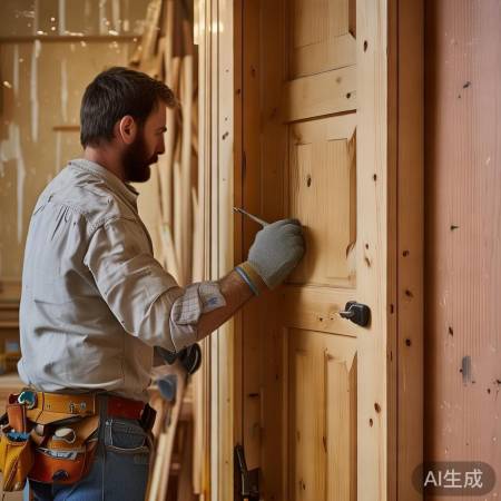 安装门扇，调整顺畅