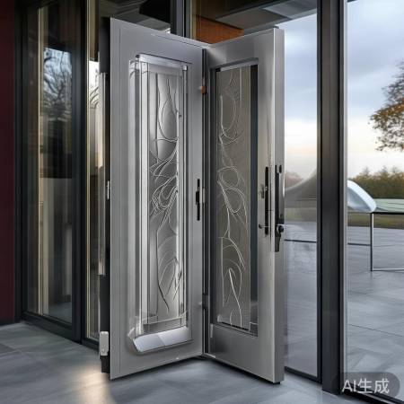 “铝合金防盗门，结实多样，安装