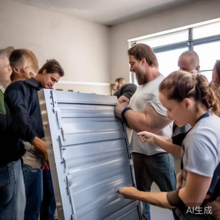 团队协作装防盗门