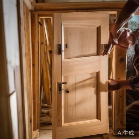 安装门扇步骤四