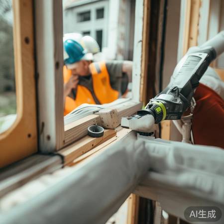 检查门框水平，固定稳固