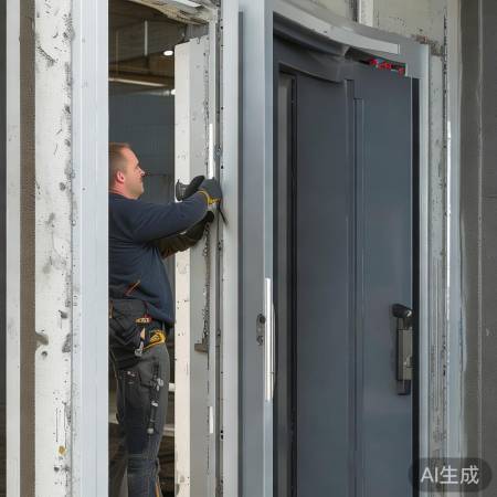 门洞合适，安装牢固，防盗佳