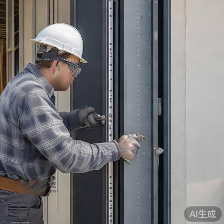 门扇安装，四角打孔牢固