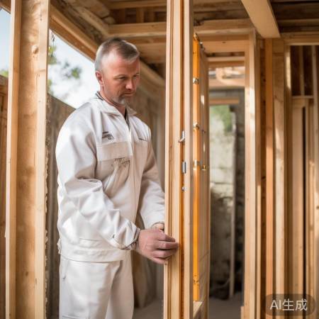 师傅上门，规范安装门框